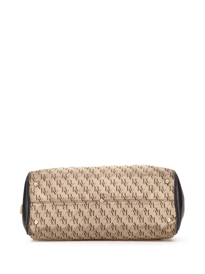 Pre-owned Bottega Veneta 20th Century Bv Monogram Canvas Satchel
