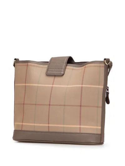 Pre-owned Burberry 20th Century Vintage Check Canvas Crossbody Bag