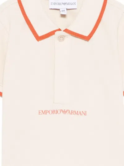 Emporio Armani Logo-detailed Polo Shirt In Pink