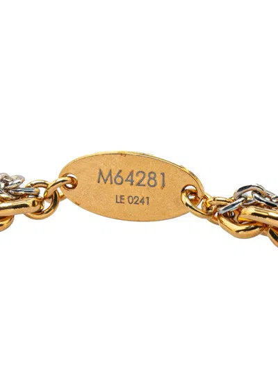 Pre-owned Louis Vuitton 2021 Gold Plated And Palladium Plated Collier Louise Necklace Costume Necklace