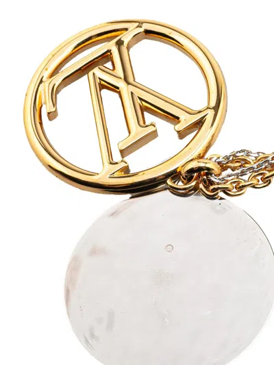 Pre-owned Louis Vuitton 2021 Gold Plated And Palladium Plated Collier Louise Necklace Costume Necklace