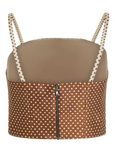 Rosie Assoulin Halfway There Polka-dot Pattern Top