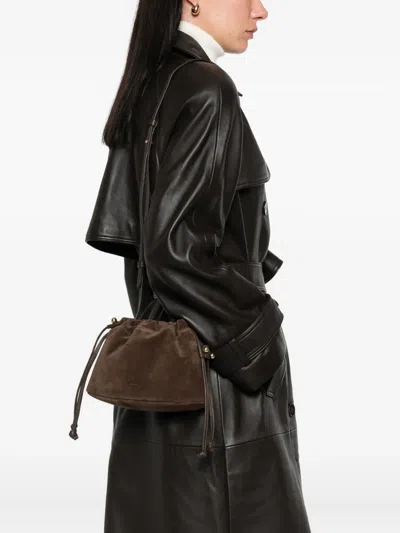 Strathberry Suede Clutch