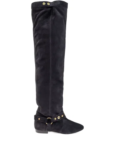 Isabel Marant Slouch Knee-high Boots In Black