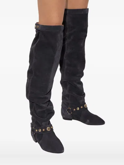Isabel Marant Slouch Knee-high Boots In Black