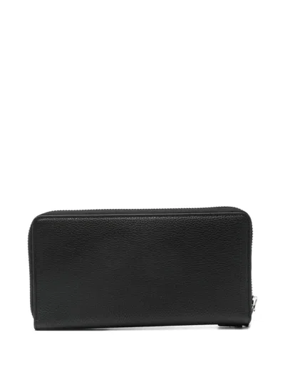 Tom Ford Unique Finish Textured Leather Wallet In Black