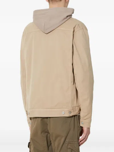 Stan Ray Patch-pocket Shirt Jacket In Neutral