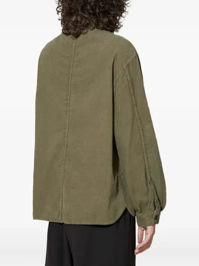 Stan Ray Corduroy Chest-pocket Polo Shirt In Green