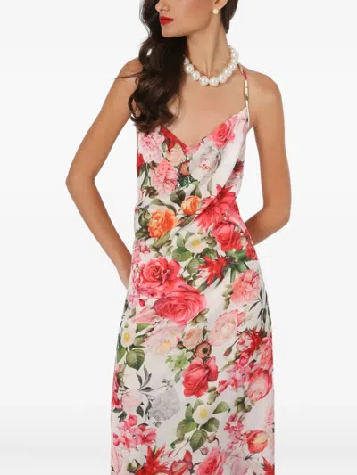 Lethicia Bronstein Anturio Floral-print Cowl-neck Maxi Dress