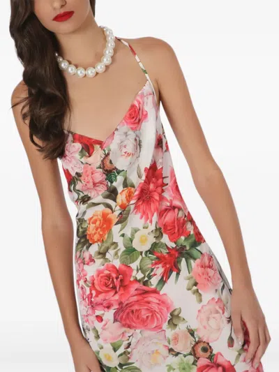 Lethicia Bronstein Anturio Floral-print Cowl-neck Maxi Dress