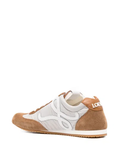 Loewe Ballet Runner 2.0 In Nylon And Calfskin In Brown