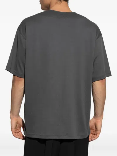 Lemaire Relaxed Fit Cotton-silk Blend T-shirt In Gray