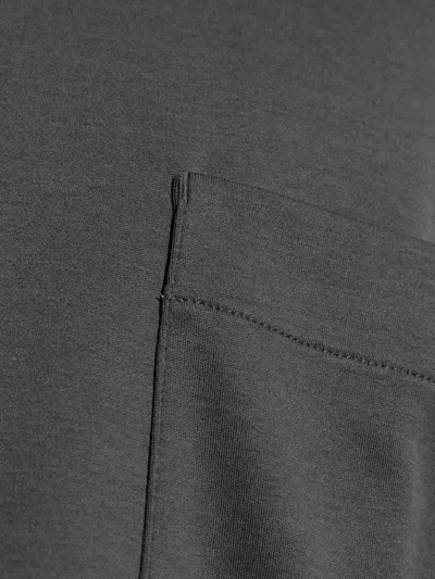 Lemaire Relaxed Fit Cotton-silk Blend T-shirt In Gray