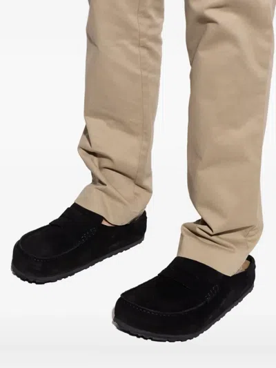 Birkenstock Naples Suede Loafer-style Mules
