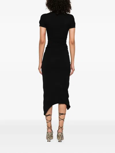 Vivienne Westwood Black Midi Pulling Dress In Schwarz
