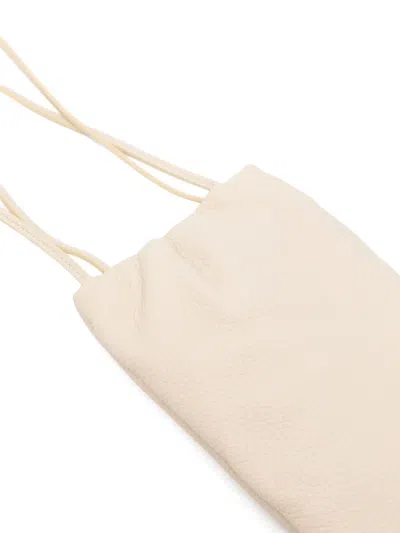 The Row Grained-leather Phone Case In Neutral