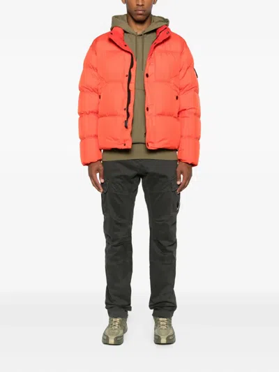 Stone Island Padded Bomber Jacket In Pink