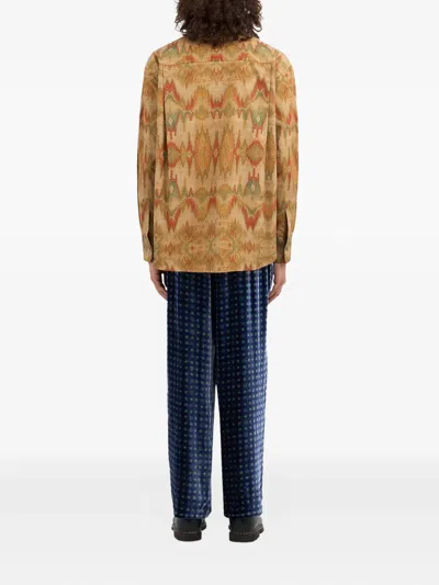 Pierre-louis Mascia All-over Pattern Cotton Shirt In Multi