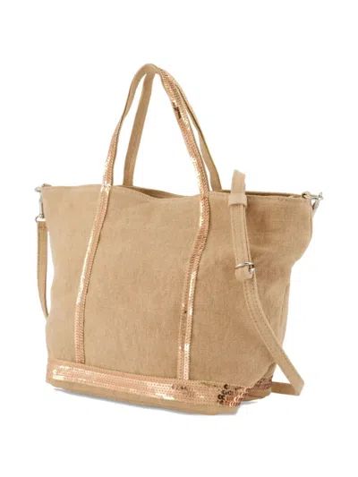 Vanessa Bruno Small Sequin-trimmed Linen Tote Bag