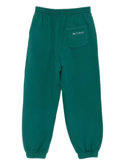 Etro Elastic-ankle Tracksuit Bottoms In Green