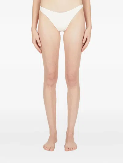 St Agni Wide-strap Bikini Bottom In White