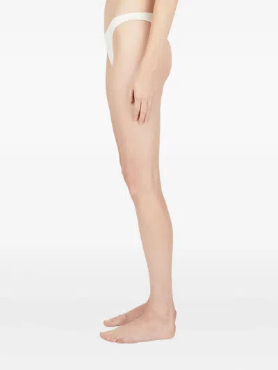 St Agni Wide-strap Bikini Bottom In White