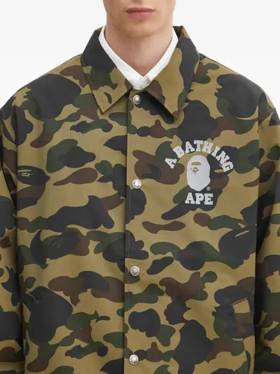 A Bathing Ape Camo-print Coach Jacket In Multi