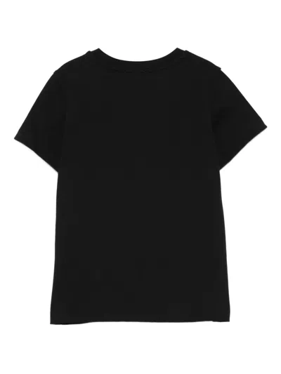 Moschino Logo-print Cotton T-shirt In Black