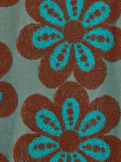 La Doublej New Meditation Flower-print Flared Trousers