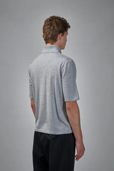 Bottega Veneta Light Grey Melange T-shirt In Gray