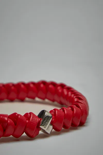 Bottega Veneta Leather Knot Bracelet