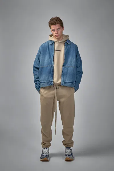 Essentials Modern Fit Fleece Hoodie In Green