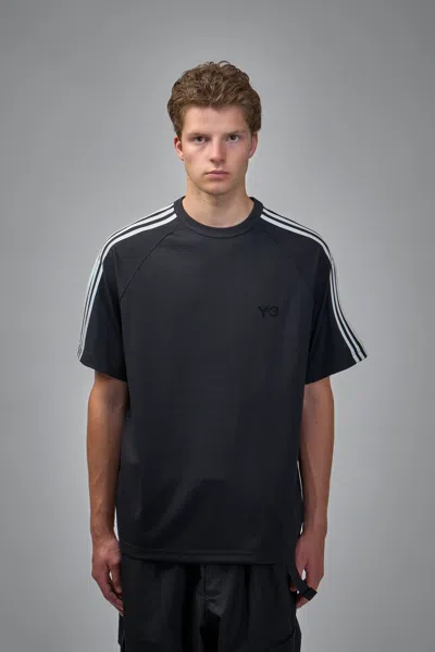 Y-3 Adidas Y 3 Black T Shirt In Wool And Nylon Blend In Black
