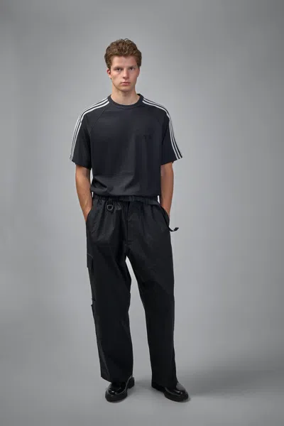 Y-3 Adidas Y 3 Black T Shirt In Wool And Nylon Blend In Black