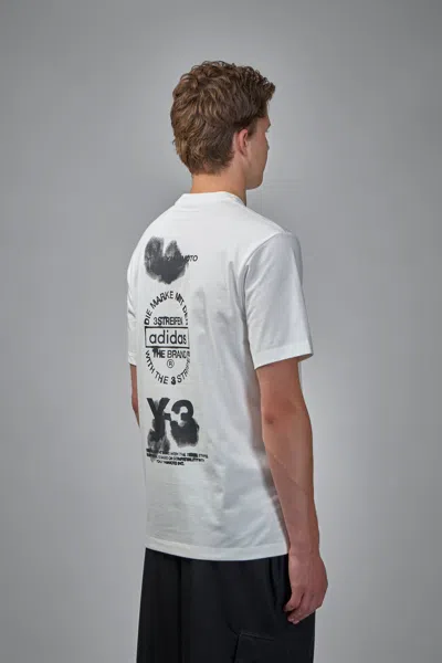 Y-3 Gfx Short Sleeve Tee In White