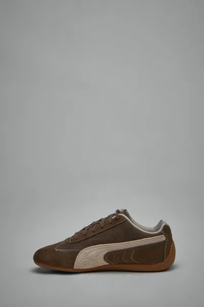 Puma Womens Speedcat Og Suede Low-top Trainers Ttf Dark Chocolate Frost In Brown