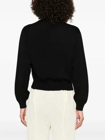 Kenzo Boke Crest Crew Cardigan In Black