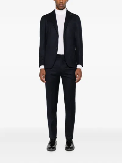 Tagliatore Two-button Tailored Suit In Black