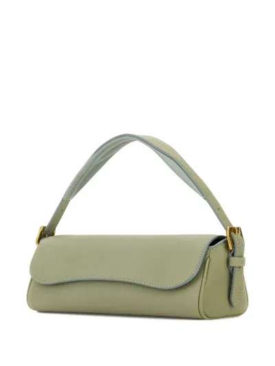 J & M Davidson Bonny Leather Tote Bag In Green