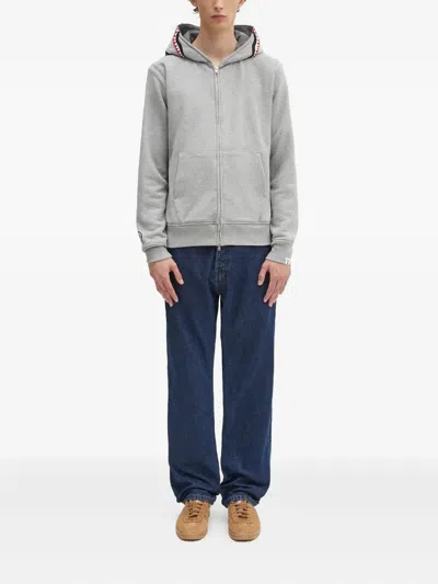 A Bathing Ape Shark-hooded Zip-up Sweatshirt In Gray
