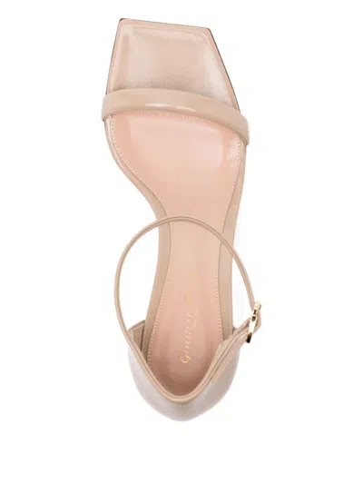 Gianvito Rossi Nuit Leather Ankle-strap Sandals In Neutral