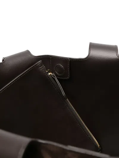 Strathberry Suede Shoulder Bag In Brown