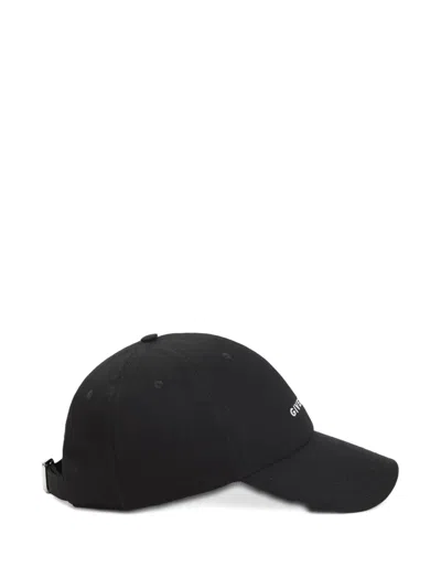 Givenchy Logo Embroidered Baseball Cap In Black