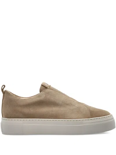 Agl Attilio Giusti Leombruni Suede Slip-on Low-top Sneakers