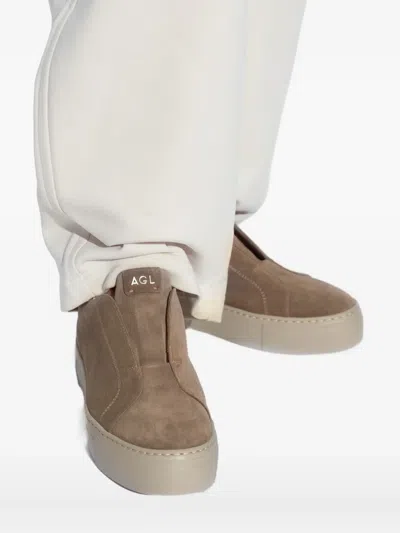 Agl Attilio Giusti Leombruni Suede Slip-on Low-top Sneakers
