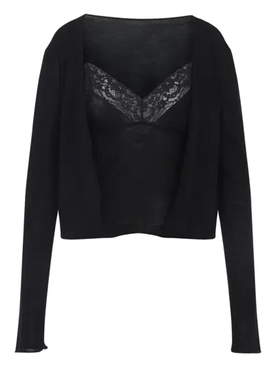 Alberta Ferretti Alberta Ferreti Virgin Wool Sweater In Black