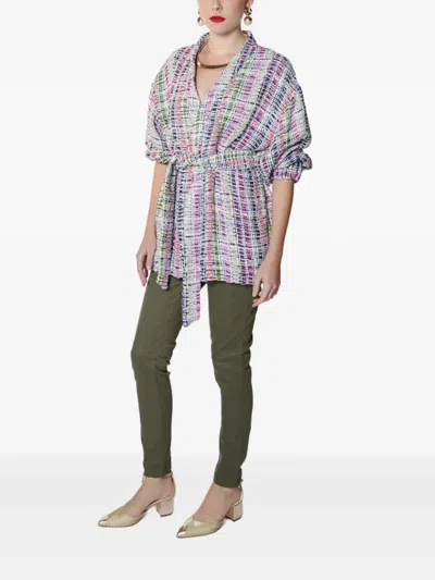 Lethicia Bronstein Tweed Belted Jacket