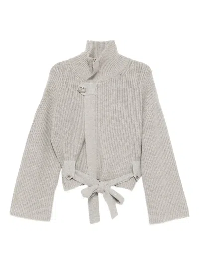 Brandon Maxwell Zip-up Jumper In White