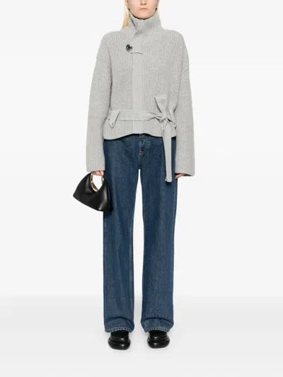 Brandon Maxwell Zip-up Jumper In White