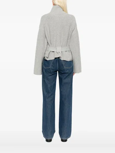 Brandon Maxwell Zip-up Jumper In White